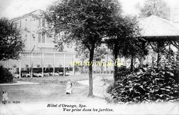 postkaart van Spa Hôtel d'Orange - Vue prise dans les jardins