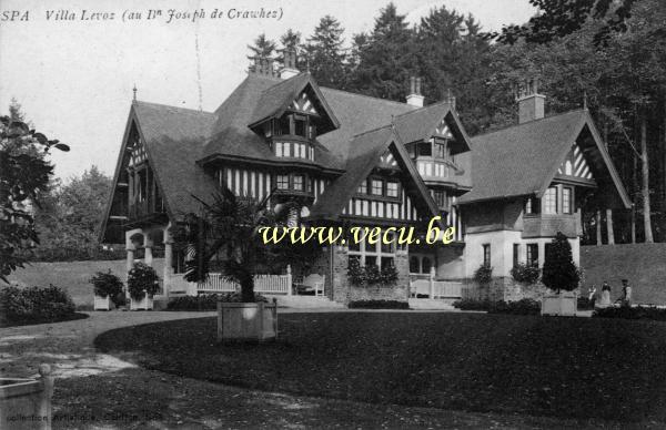 postkaart van Spa Villa Levoz (au Baron Joseph de Crawhez)