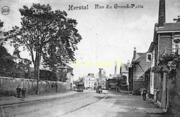 ancienne carte postale de Herstal Rue du Grand-Puits