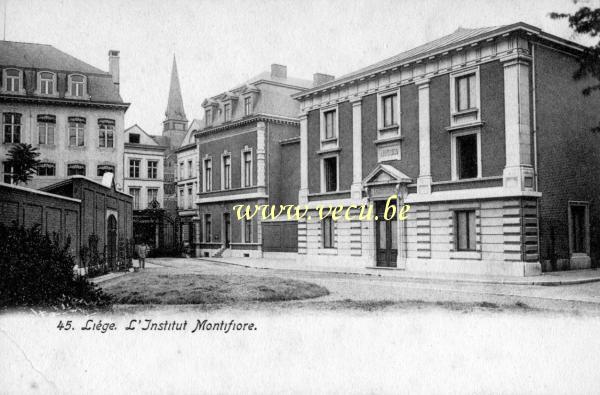 ancienne carte postale de Liège L'institut Montefiore