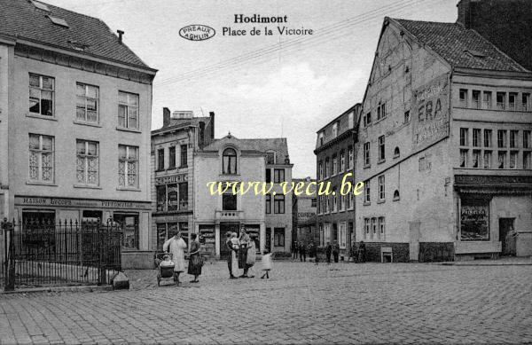 ancienne carte postale de Hodimont Place de la Victoire