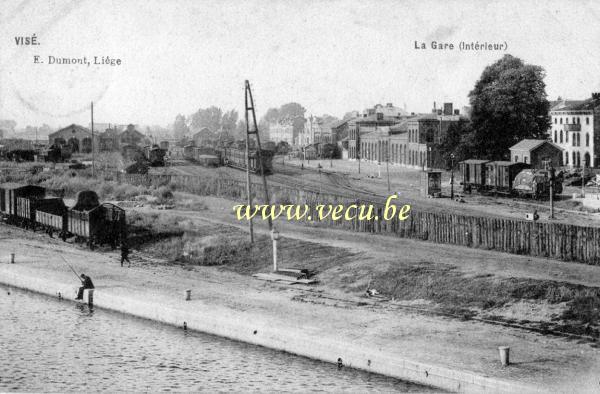 ancienne carte postale de Visé La Gare (intérieur)
