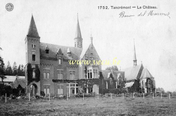 ancienne carte postale de Pepinster Tancrémont - Le château