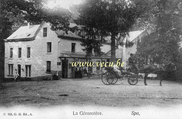 ancienne carte postale de Spa La Géronstère
