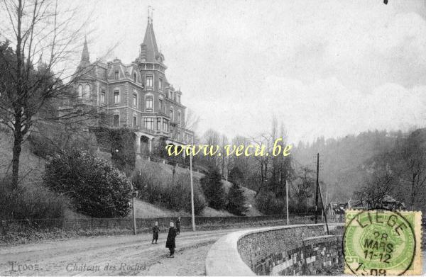 ancienne carte postale de Trooz Château des roches