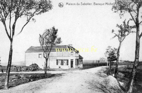 ancienne carte postale de Jalhay Maison du Sabotier. Baraque Michel