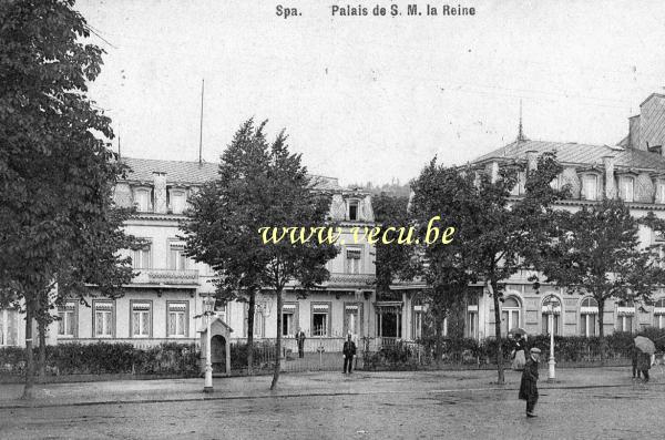postkaart van Spa Palais de S. M. la Reine