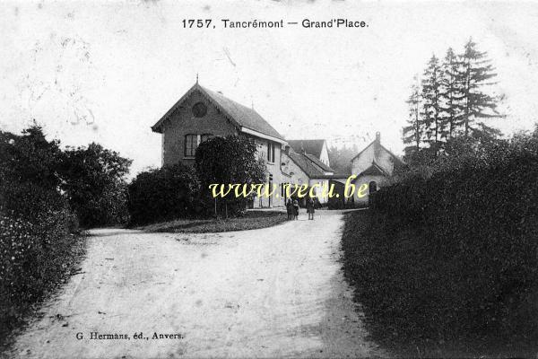 ancienne carte postale de Pepinster Tancrémont - Grand Place