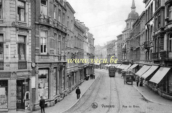 ancienne carte postale de Verviers Rue du Brou