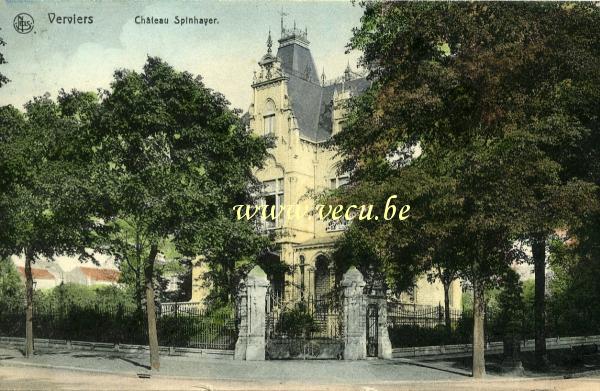 ancienne carte postale de Verviers Château Spinhayer