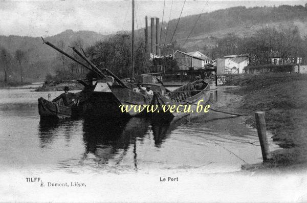 ancienne carte postale de Tilff Le Port