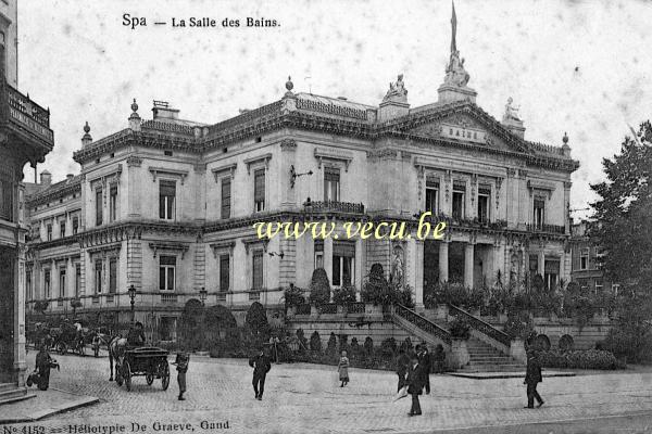 ancienne carte postale de Spa La salle des Bains