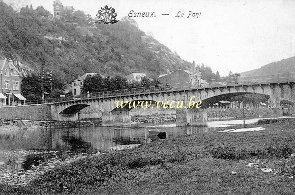 ancienne carte postale de Esneux Le pont
