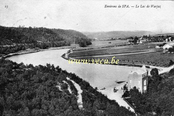 ancienne carte postale de Spa Le Lac de Warfaz