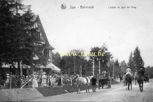 ancienne carte postale de Spa Balmoral - L'hôtel un jour de Drag