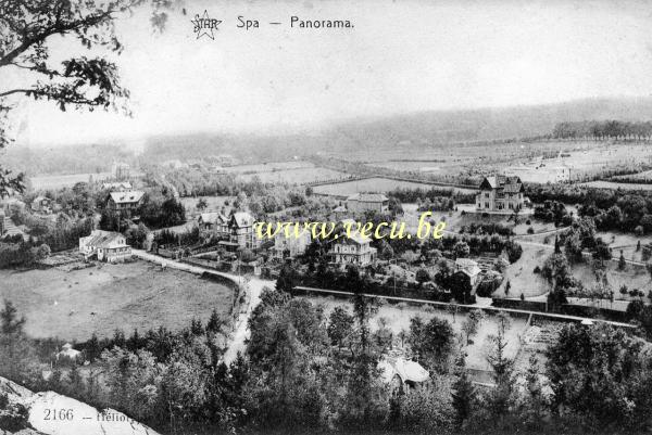 ancienne carte postale de Spa Panorama