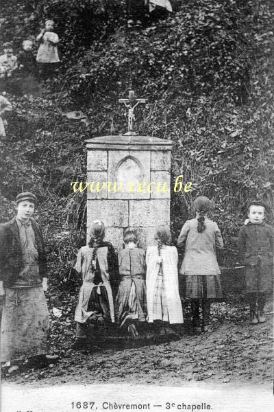 ancienne carte postale de Chèvremont 3ème chapelle