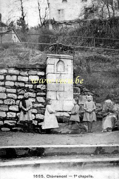 ancienne carte postale de Chèvremont 1ère chapelle