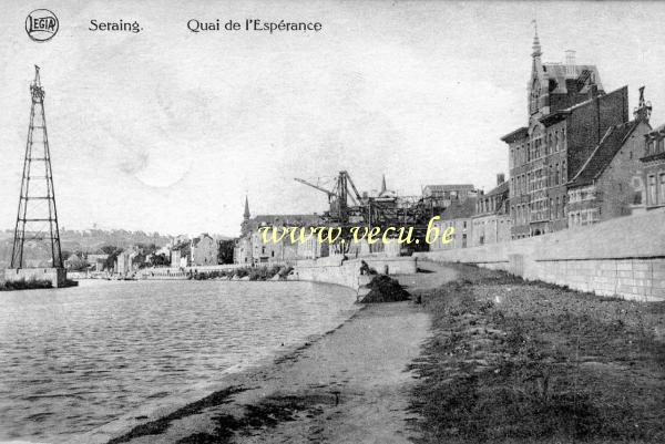 ancienne carte postale de Seraing Quai de l'Espérance