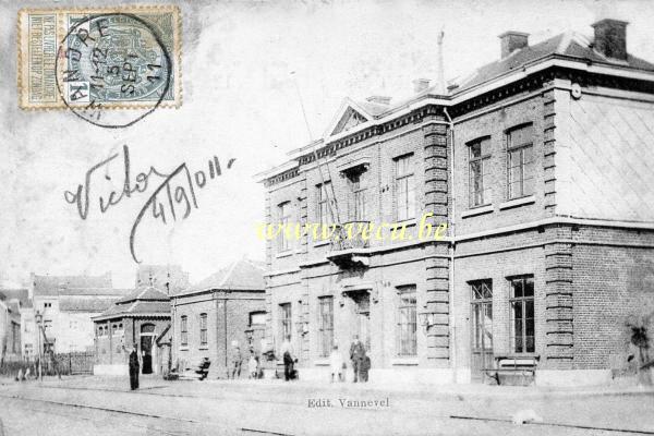 ancienne carte postale de Wandre La Gare