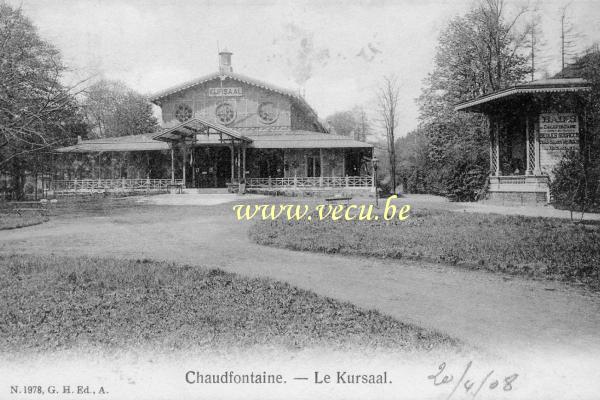 ancienne carte postale de Chaudfontaine Le Kursaal