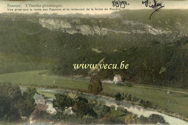 ancienne carte postale de Esneux L'Ourthe pittoresque