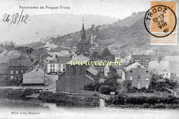 ancienne carte postale de Prayon-Trooz Panorama