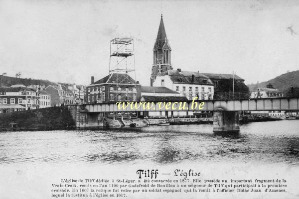 ancienne carte postale de Tilff L'Eglise