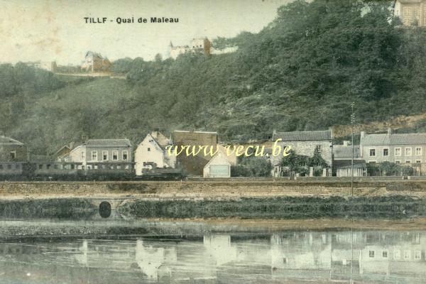 ancienne carte postale de Tilff Quai de Maleau