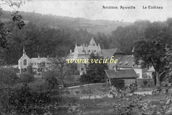 ancienne carte postale de Aywaille Le château