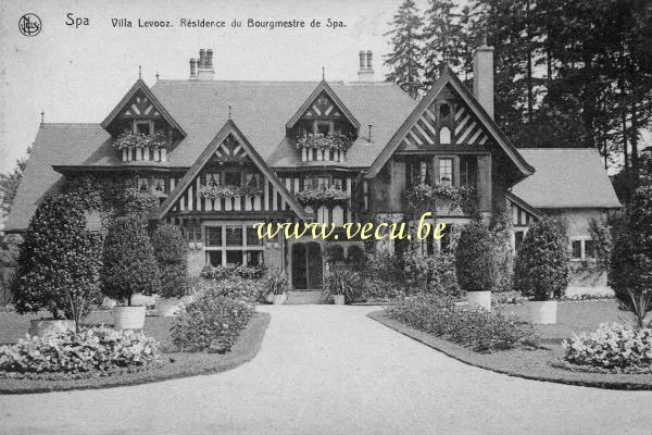 postkaart van Spa Villa Levooz. Résidence du Bourgmestre de Spa