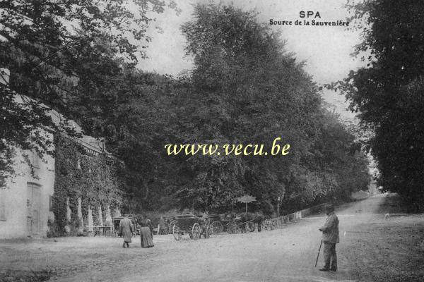 ancienne carte postale de Spa Source de la Sauvenière