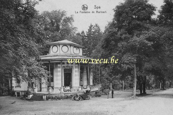 ancienne carte postale de Spa La Fontaine de Barisart