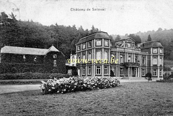 ancienne carte postale de Tilff Château de Sainval