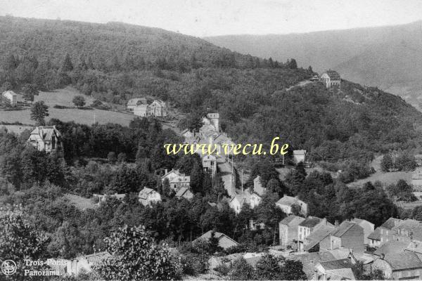 ancienne carte postale de Trois-Ponts Panorama