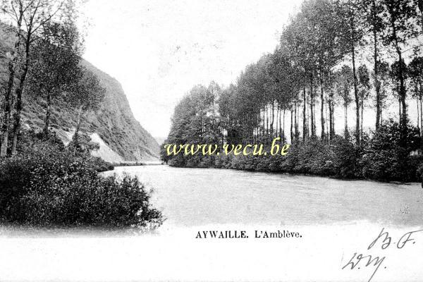 ancienne carte postale de Aywaille L'Amblève