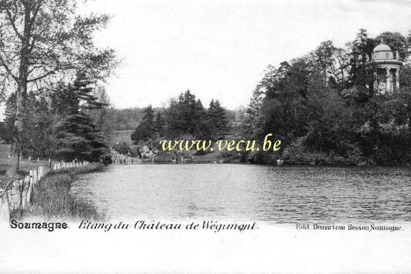 ancienne carte postale de Soumagne Etang du Château de Wégimont
