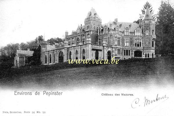 ancienne carte postale de Pepinster Château des Mazures