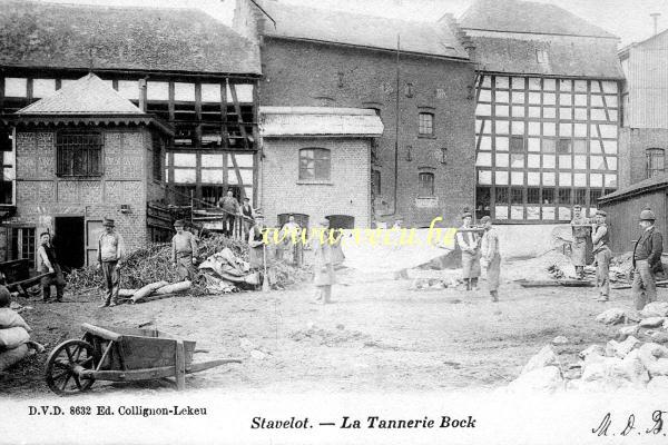 ancienne carte postale de Stavelot La Tannerie Bock