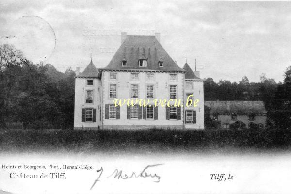 ancienne carte postale de Tilff Château de Tilff