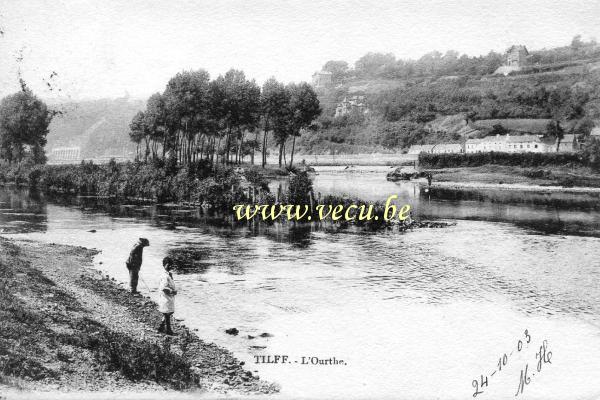 ancienne carte postale de Tilff L'Ourthe