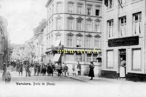 ancienne carte postale de Verviers Porte de Heusy