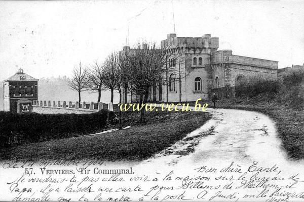 ancienne carte postale de Verviers Tir Communal