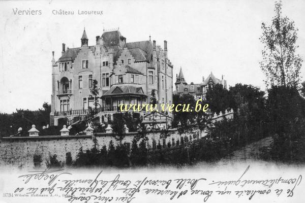 ancienne carte postale de Verviers Château Laoureux