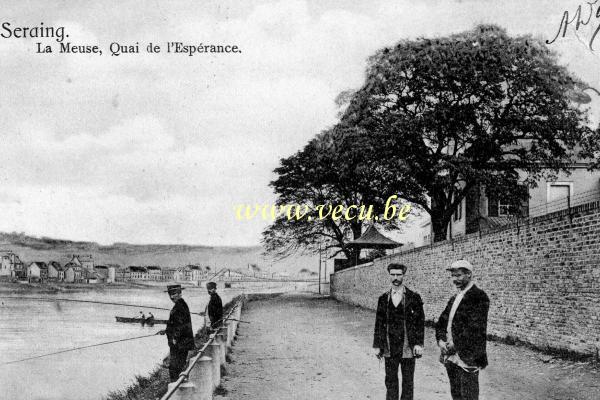 ancienne carte postale de Seraing La Meuse, Quai de l'espérance