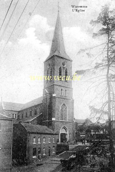 ancienne carte postale de Waremme L'Eglise