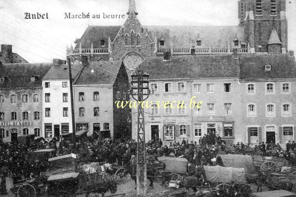 postkaart van Aubel Marché au beurre