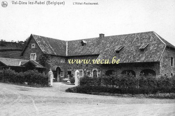 ancienne carte postale de Aubel Val-Dieu-lez-Aubel - L'Hôtel-Restaurant