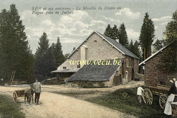 ancienne carte postale de Jalhay Le Moulin de Dison en Fagne près de Jalhay