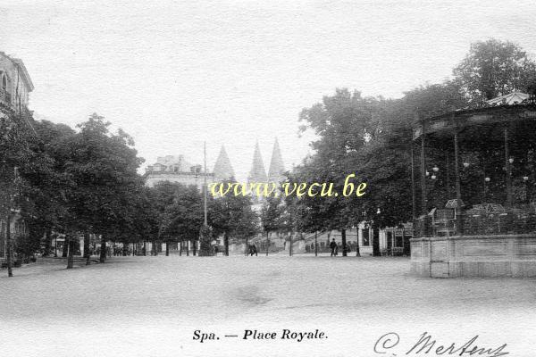 ancienne carte postale de Spa Place Royale